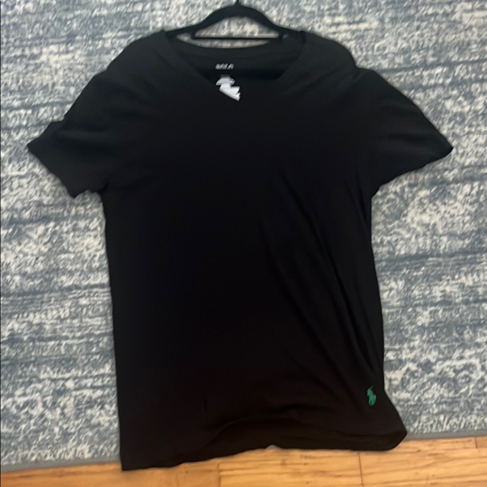Polo by Ralph Lauren Black and Green Short Sleeve Tees